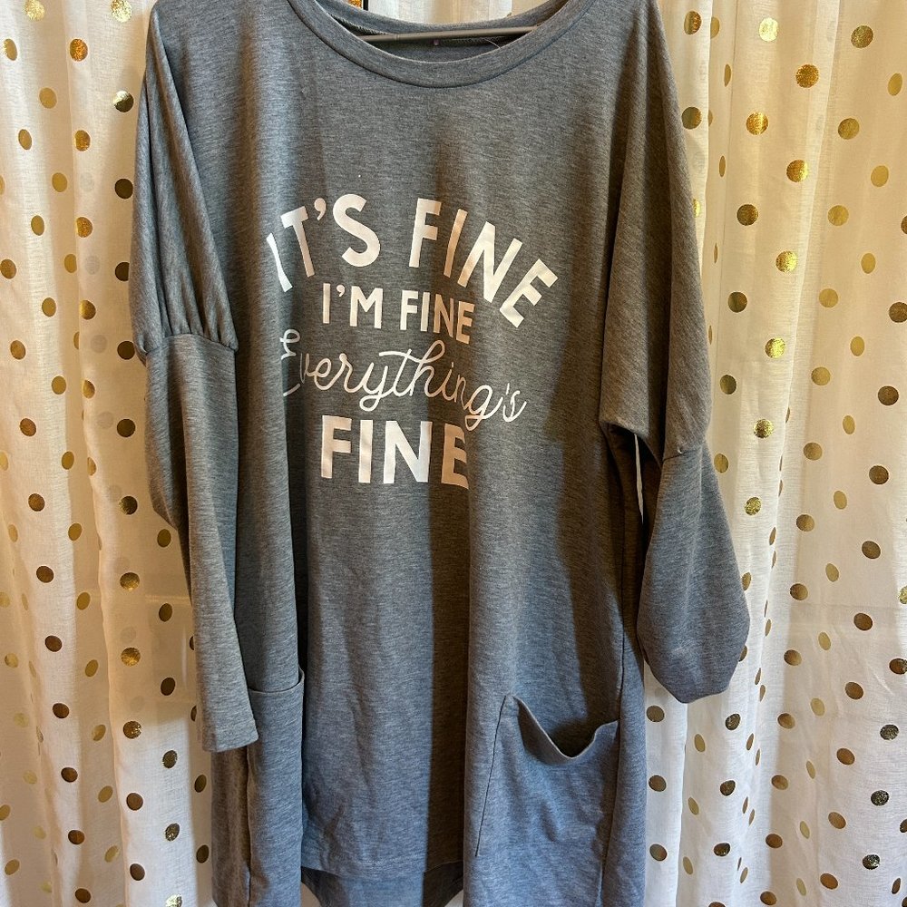 Midi casual slogan dress